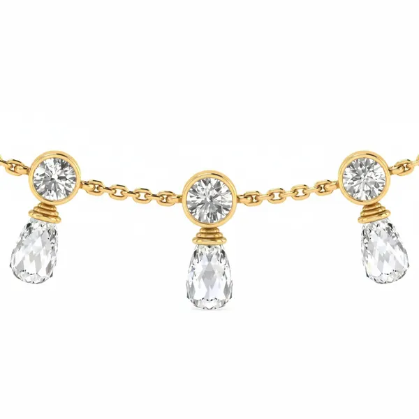 Imperial Tassel Diamond Necklace - View 4