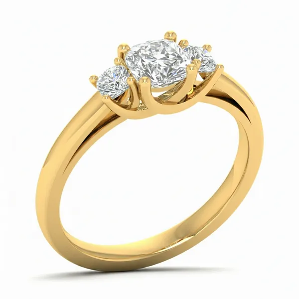 Precious Floral Diamond Ring - Laboratory-Grown Diamond Ladies Ring