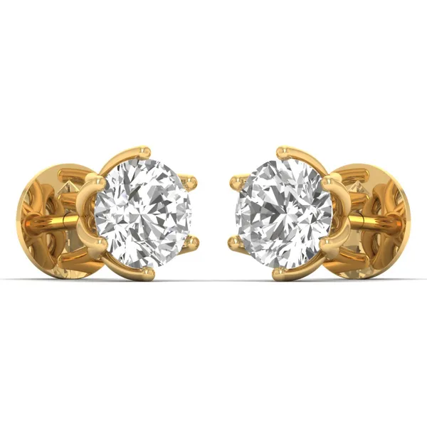 The Umbria Ivy Solitaire Studs - View 2