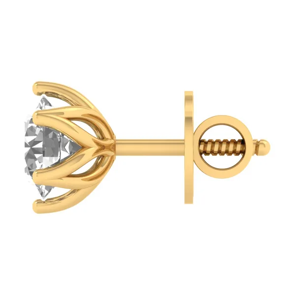 The Umbria Ivy Solitaire Studs - View 3