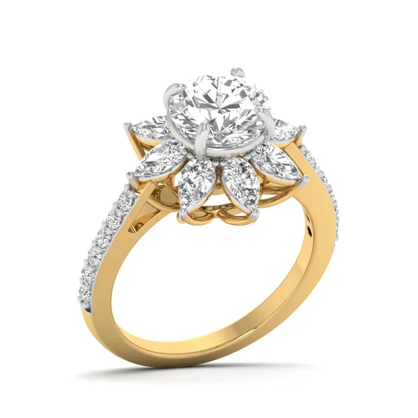 Celestial Signet Diamond Ring - Laboratory-Grown Diamond Ladies Ring