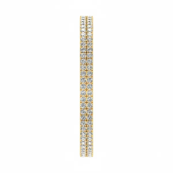 Sparkling Ribbon Diamond Bangle - View 4