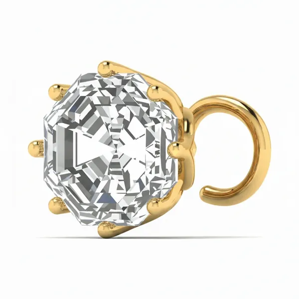 Stately Starlight Diamond Nosepin - View 2