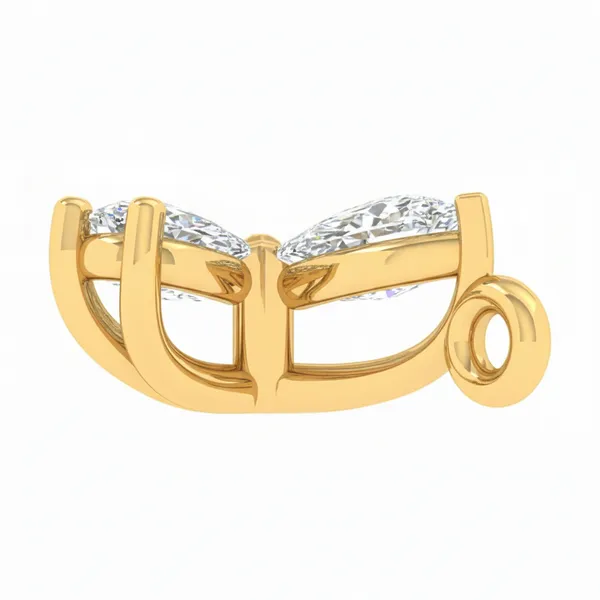 Splendid Star Diamond Pendant - View 3
