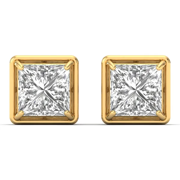 Ardent Solitaire Studs - Laboratory-Grown Diamond Earrings