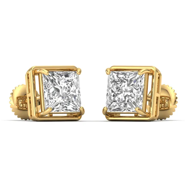 Ardent Solitaire Studs - View 2