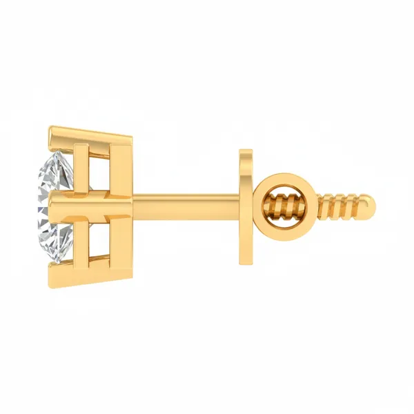 Aquila Fern Solitaire Studs - View 3