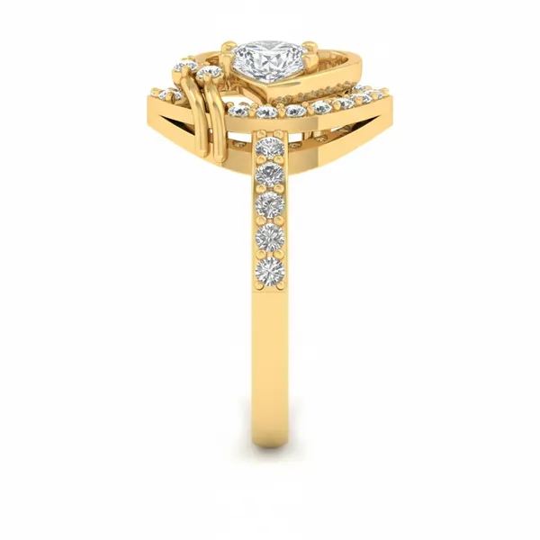 Celestial Trellis Diamond Ring - View 4