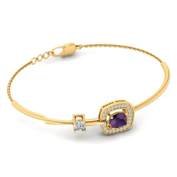 Couture Geometric Diamond Bracelet - View 4