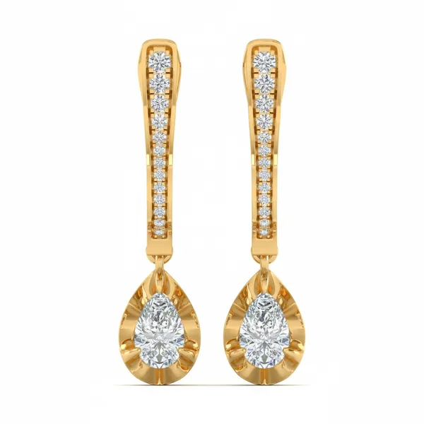 The Aveline Blossom Multi-Stone Earrings - Laboratory-Grown Diamond Drop Earrings