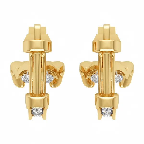 The Aveline Blossom Multi-Stone Earrings - View 4