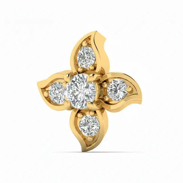 Celestial Screw-Back Diamond Nosepin - View 2