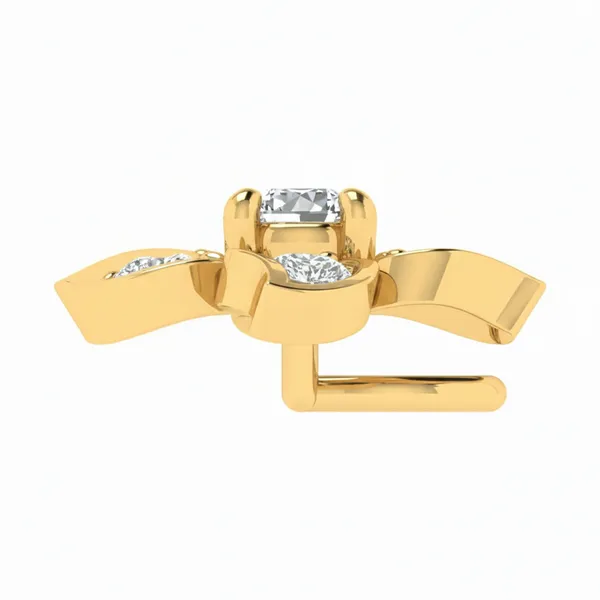 Celestial Screw-Back Diamond Nosepin - View 4