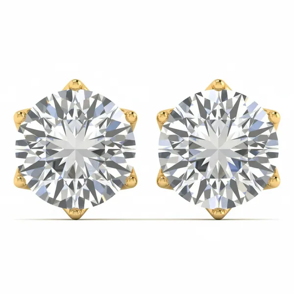 Ondine Solitaire Earrings - Laboratory-Grown Diamond Earrings