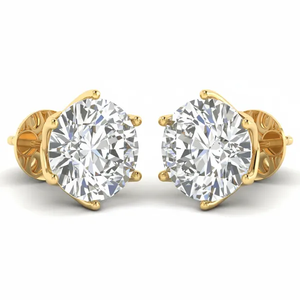 Ondine Solitaire Earrings - View 2