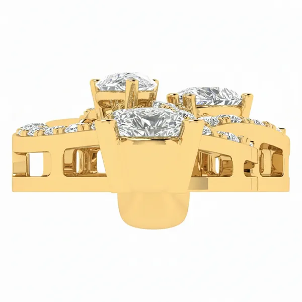 Luminous Crescent Diamond Pendant - View 4