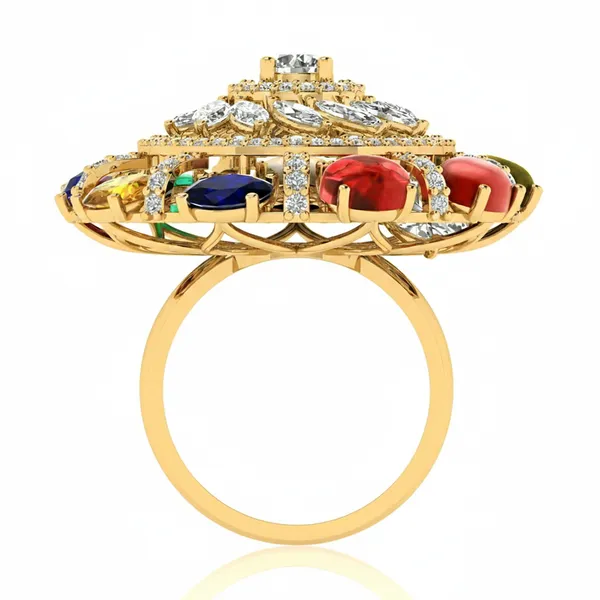 Radiance Pave Diamond Ring - View 3