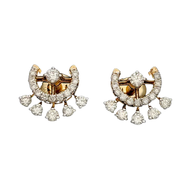 Timeless Cascade Diamond Earrings - View 2