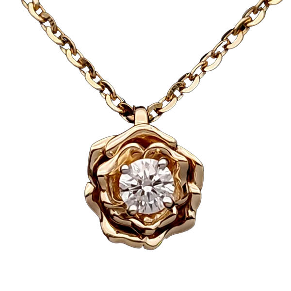 Charming Crest Diamond Pendant with Chain - Laboratory-Grown Diamond Pendant with Chain