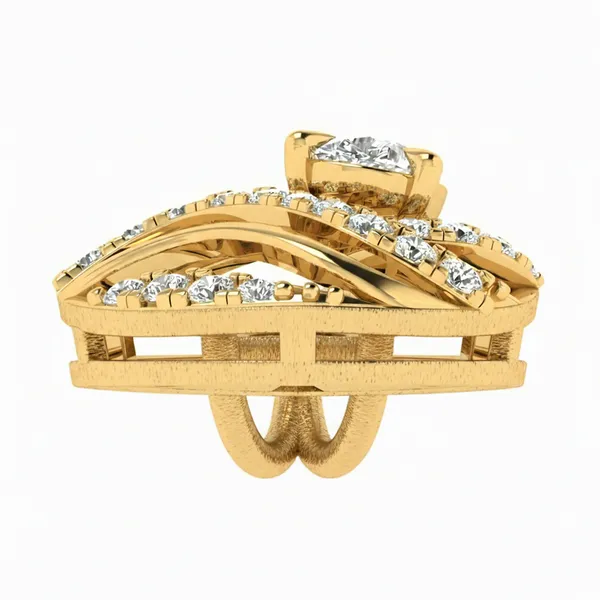Magnificent Classic Diamond Pendant - View 4