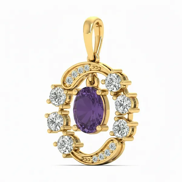 Divine Drop Diamond Pendant - View 2