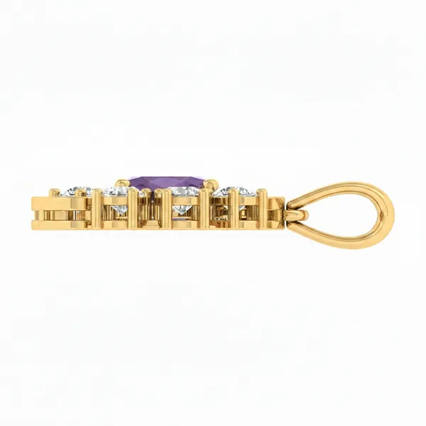 Divine Drop Diamond Pendant - View 3