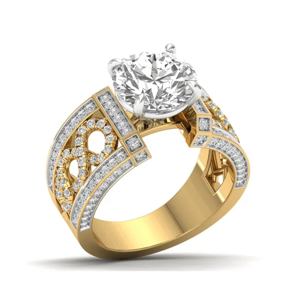 Harmonious Dome Diamond Ring - Laboratory-Grown Diamond Ladies Ring