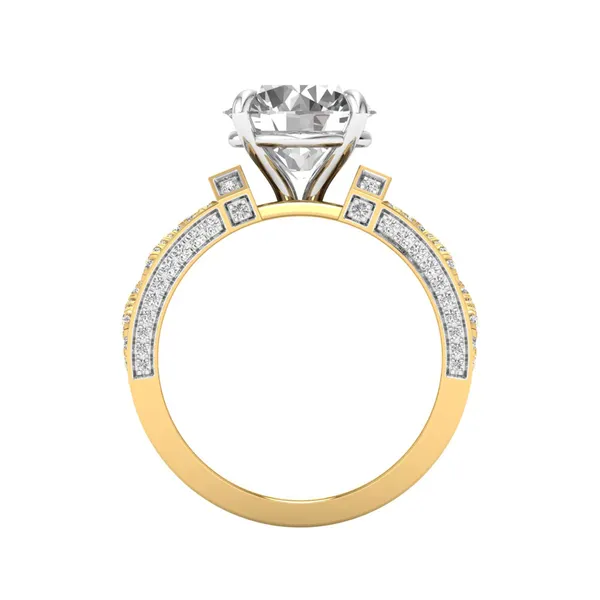 Harmonious Dome Diamond Ring - View 3