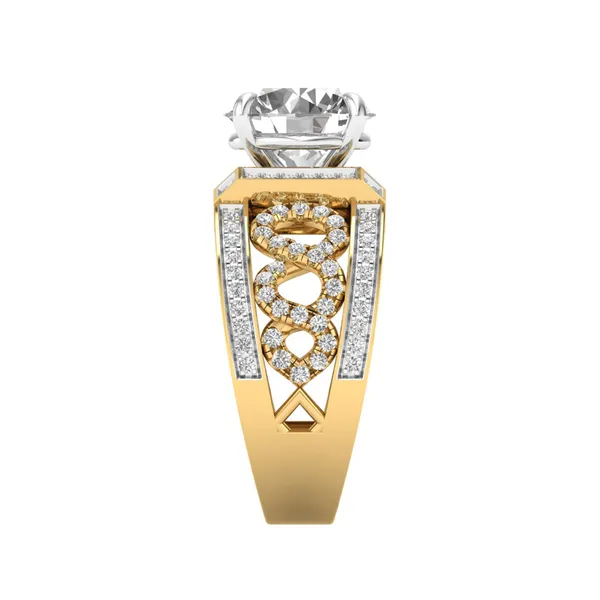 Harmonious Dome Diamond Ring - View 4