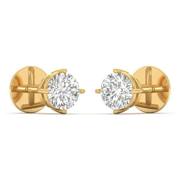 Novella Diamond Studs - View 2