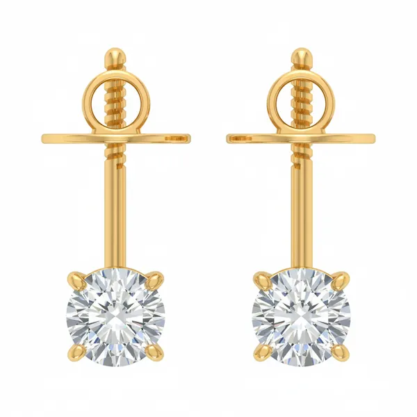 Novella Diamond Studs - View 4