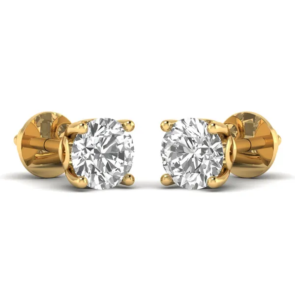 Xanthe Orbit Single Diamond Studs - View 2