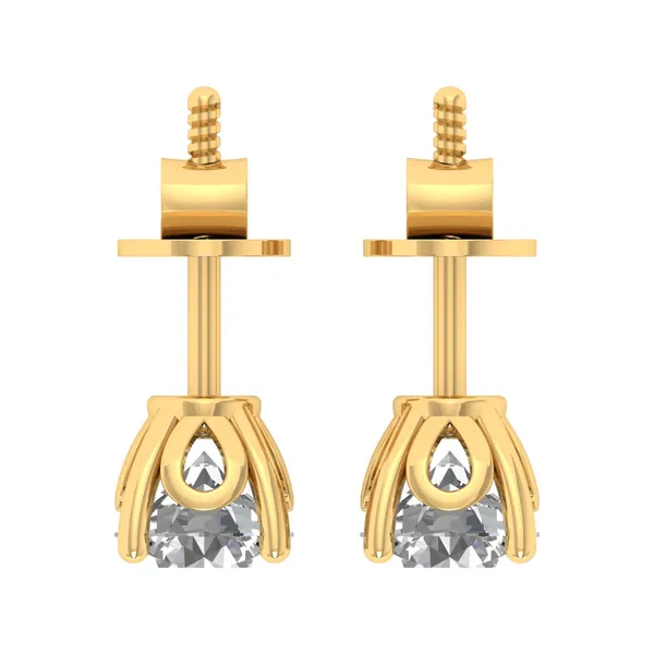 Xanthe Orbit Single Diamond Studs - View 4