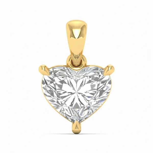Striking Emerald-Cut Diamond Pendant - Laboratory-Grown Diamond Pendant