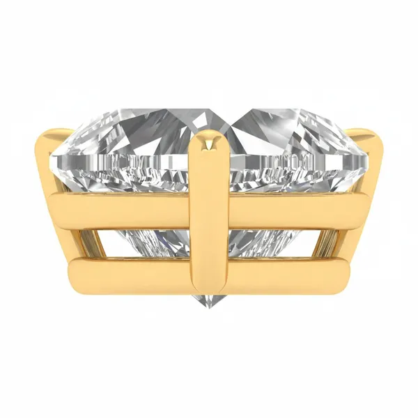 Striking Emerald-Cut Diamond Pendant - View 4