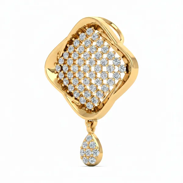 Harmonious Solitaire Diamond Pendant - View 2