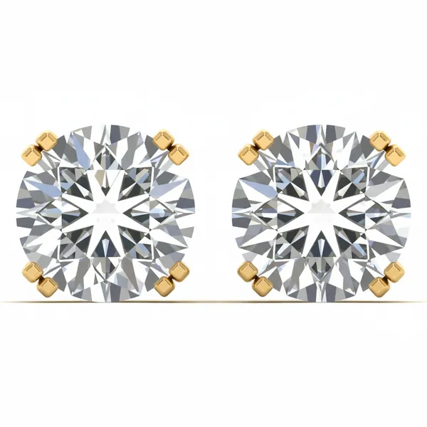 Idalia Ribbon Solo Stone Earrings - Laboratory-Grown Diamond Earrings