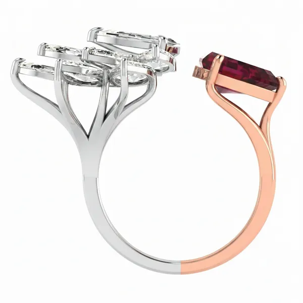 Striking Signet Diamond Ring - View 3