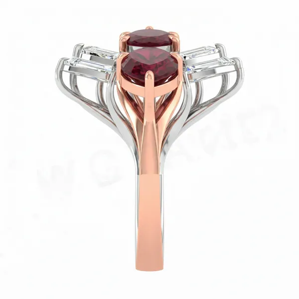 Striking Signet Diamond Ring - View 4