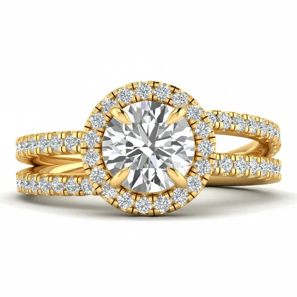 Luxurious Dome Diamond Ring - View 2
