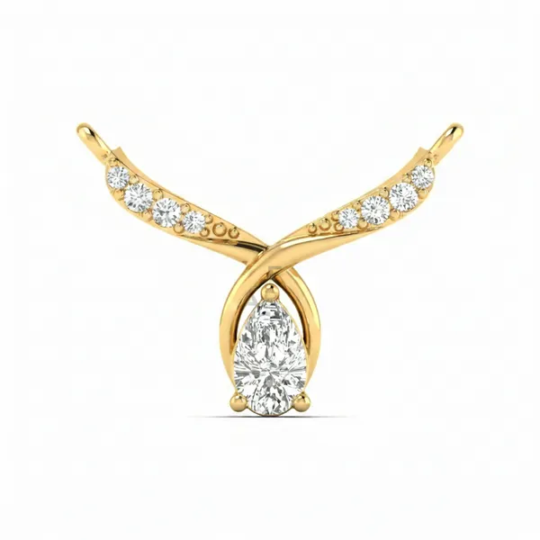 Sparkling Round Diamond Mangalsutra - Laboratory-Grown Diamond Mangalsutra