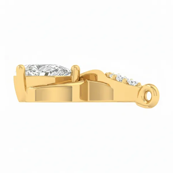 Sparkling Round Diamond Mangalsutra - View 3