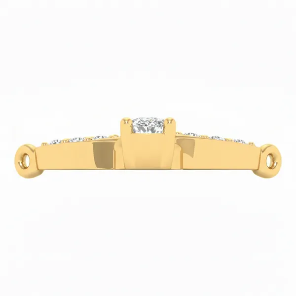 Sparkling Round Diamond Mangalsutra - View 4
