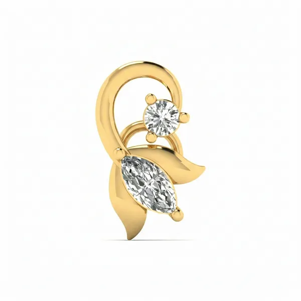 Noble Teardrop Diamond Nosepin - Laboratory-Grown Diamond Nose Pin
