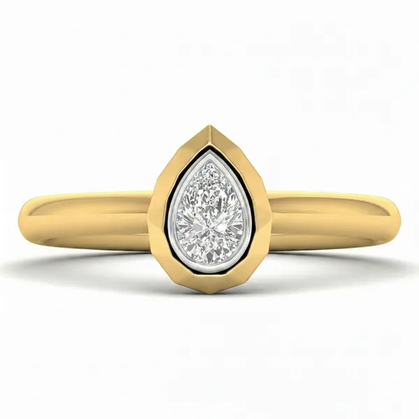 Exquisite Ribbon Diamond Ring - View 2