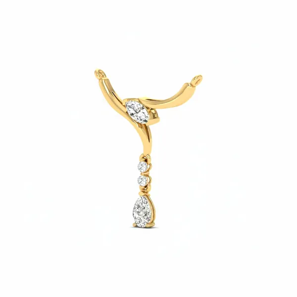 Luminous Celestial Diamond Mangalsutra - View 2