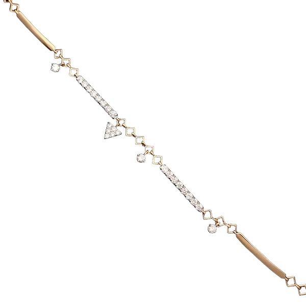 Elegant Velvet Diamond Ladies Bracelet - View 2