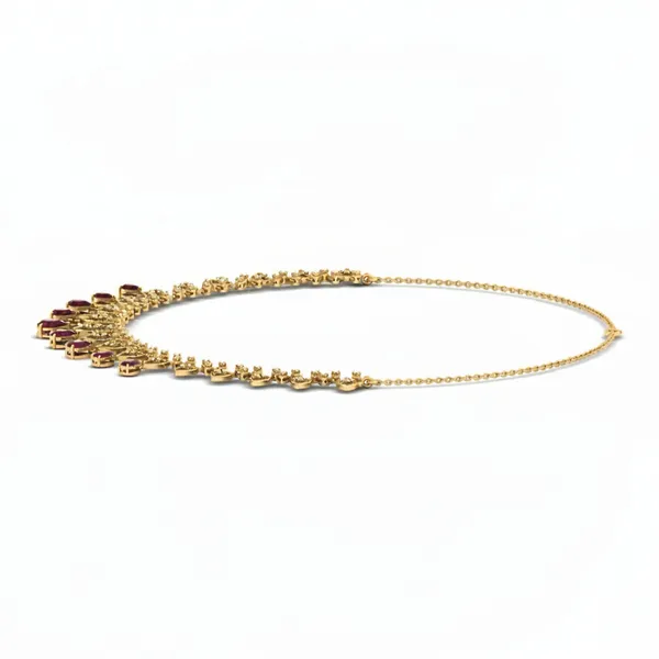 Glittering Riviera Diamond Necklace - View 2
