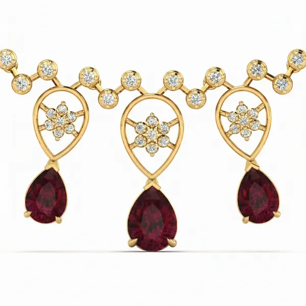 Glittering Riviera Diamond Necklace - View 4
