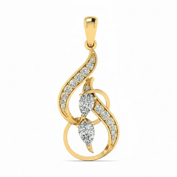 Radiance Wrapped Diamond Pendant - Laboratory-Grown Diamond Pendant